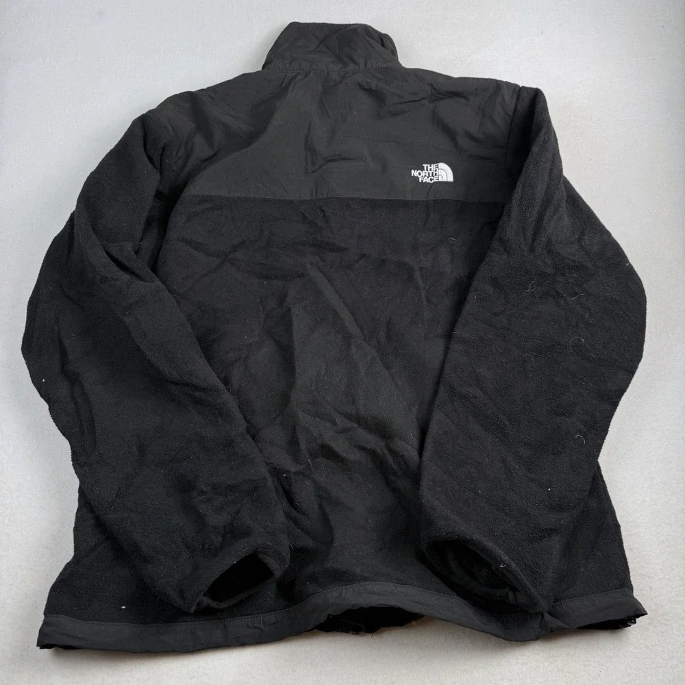 The North Face Denali Fleece Jacket Mens Medium Black Full‎ Zip Mixed Media Coat